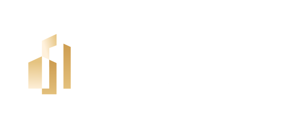 Mount View Constructions logo with a gold geometric building icon to the left of bold white text.